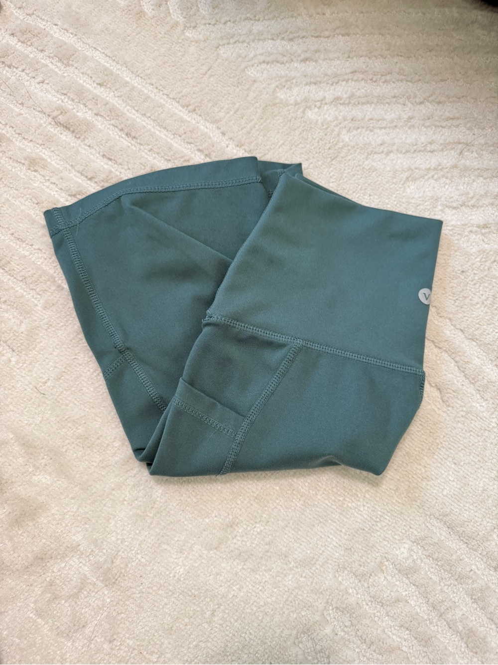 Kids High-Waist Pocket Leggings in Teal